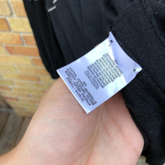 Vintage Merino Wool Burberry Sweater XL Black - Picture 4 of 6